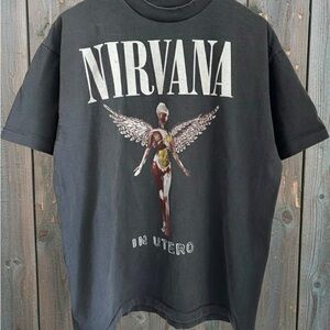 VTG Nirvana “In Utero” Size XL Single Stitch Reprint Shirt